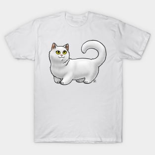 Cat - Munchkin Cat - White Shorthair T-Shirt